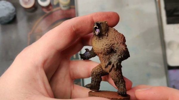 Grizzly Bear Miniature Painting Tutorial