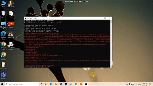 How to install PyAudio module in Python | in Hindi | Latest Python | Cs with Python смотреть онлайн