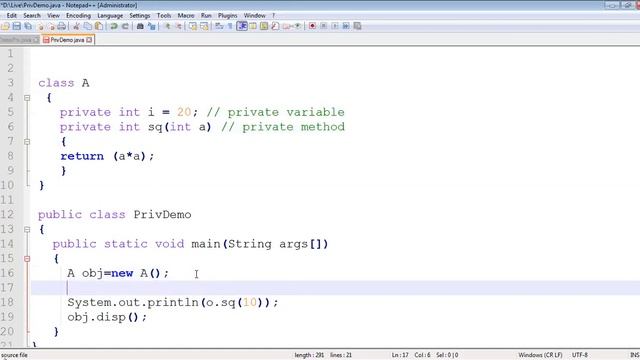 Private Access modifiers смотреть онлайн