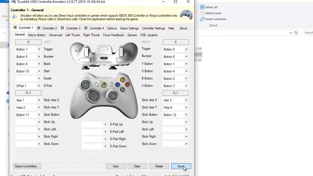 How To Configure X360ce Emulator With Xv2pacther Dragonball Xenoverse 2