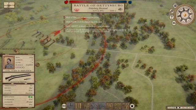 Grand Tactician: The Civil War - Confederate Campaign - Episode 20: Gettysburg in November. смотреть онлайн