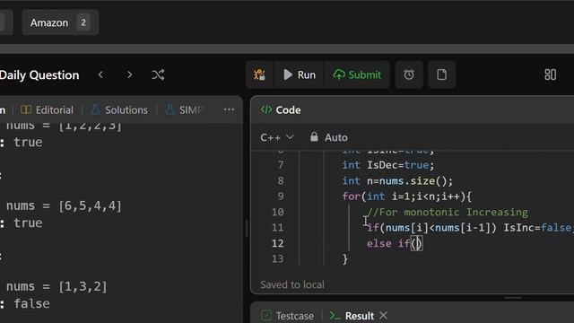 LeetCode Today Pod Question||Monotonic Array||Using Constant Space||Linear Time Complexity||Coding смотреть онлайн