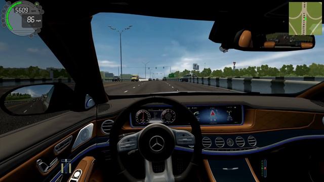 Mercedes S63 AMG Car Driving - Logitech G29 Gameplay - Realistic City Car Driving Simulator 2022 смотреть онлайн