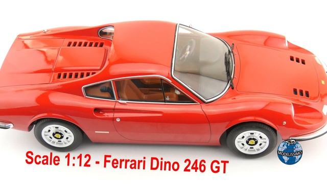 Modelissimo: KK-Scale Ferrari Dino 246 GT 1973 red 1/12 смотреть онлайн