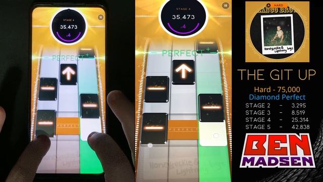 [Beatstar] The Git Up (Hard) - 75,000 Diamond Perfect w/ Handcam + Taps смотреть онлайн