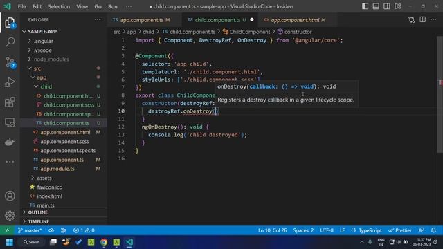 Angular 16 prerelease - DestroyRef Injectable смотреть онлайн