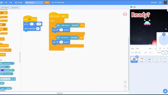 Scratch Tutorial Alien Invasion Game | Scratch Code a Fun Space Shooter Game ? смотреть онлайн