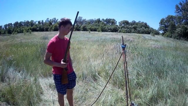Отстрел ИЖ18 20 Калибр! Дробью и Пулями смотреть онлайн
