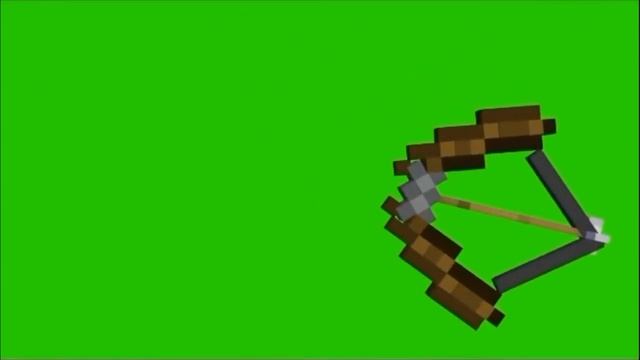 ЛУК МАЙНКРАФТ | зелёный фон | футаж для монтажа | смотреть онлайн