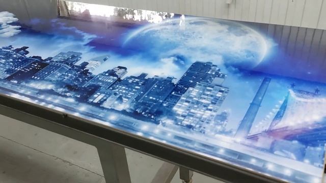 Кухонный фартук (стеновая панель) на основе МДФ глянцевое покрытие. смотреть онлайн