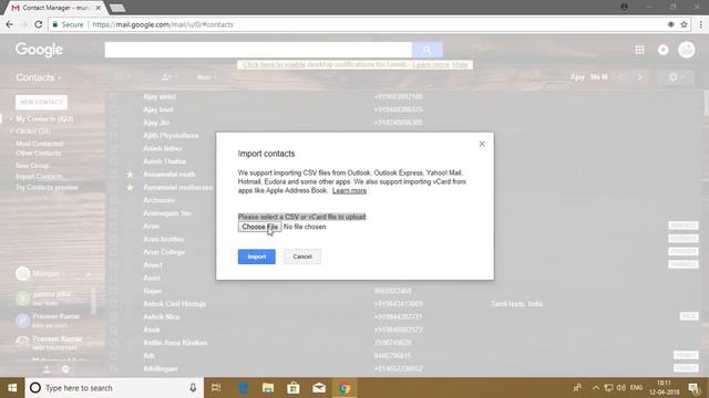 How to Import Contacts from CSV File to Gmail Account (Easy Tutorial) смотреть онлайн