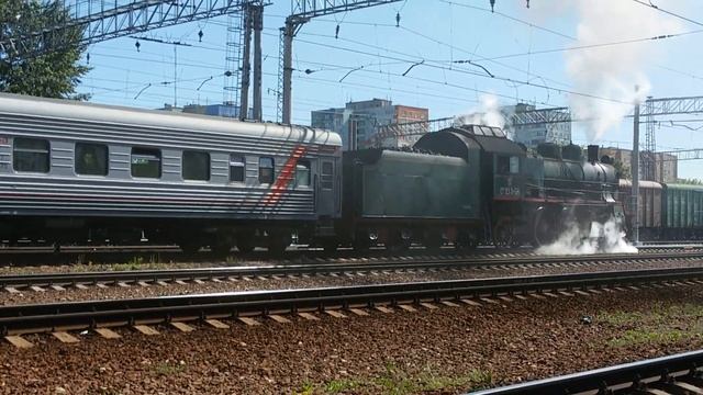 Паровоз Су-213-58 отправляется от станции Раменское (в Коломну) смотреть онлайн
