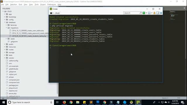 Create Table and Update Column in Laravel 5.8 смотреть онлайн
