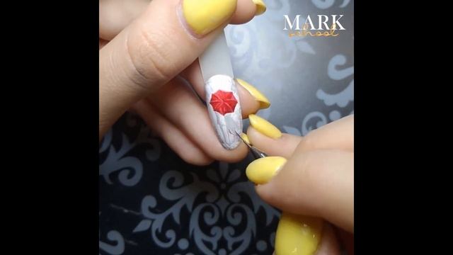 Рисуем красивый рисунок на ногтях влюбленные под зонтиком. Дизайн ногтей 2020 смотреть онлайн