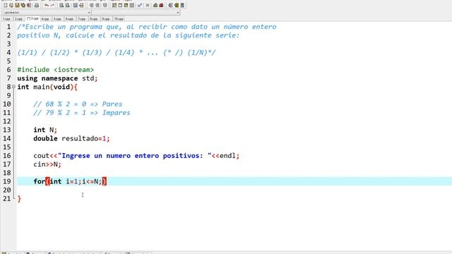 #3 [C++] – Resolver la serie 1 / (1/2) * (1/3) / … (*/) (1/n) (Ciclo For) смотреть онлайн