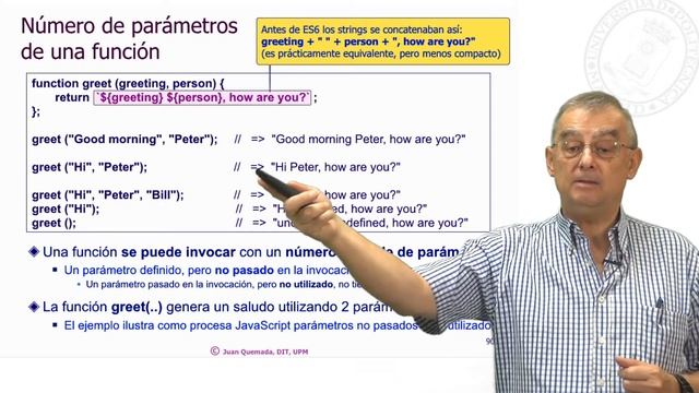 Funciones, Array arguments, valores por defecto y operador spread смотреть онлайн