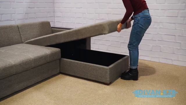 Диван "Вест" с оттоманкой (удлиненный). Видеообзор дивана от Divan.kz. смотреть онлайн