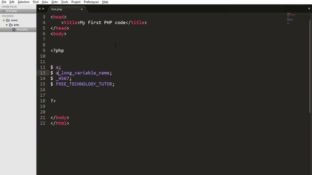 05 How to declare or create variables in PHP - PHP & MySQL Tutorial in Urdu (Basic to Advance) смотреть онлайн