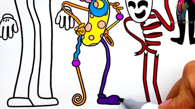 The Amazing Digital Circus - Coloring Pages / How to Color ALL CHARACTERS from digital circus pilot смотреть онлайн