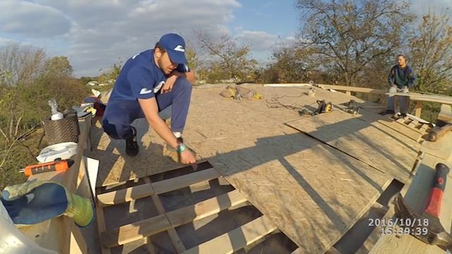 Строительство каркасного дома пасечника. Украина. 