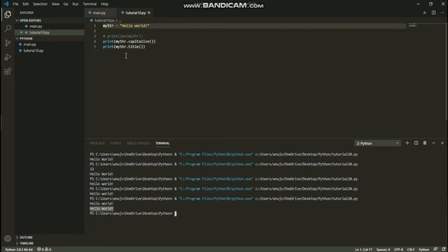 Python Tutorial for Beginners in Hindi | Python Strings & Related Functions, Escape Sequence смотреть онлайн