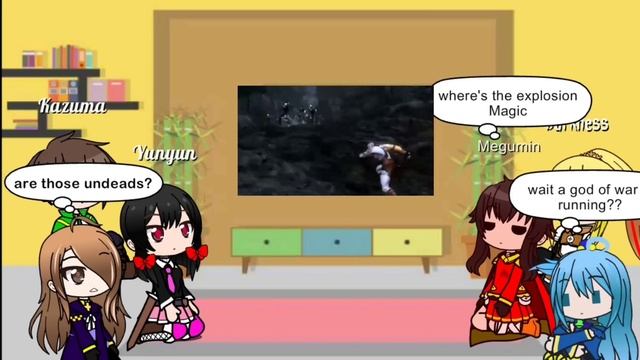 Konosuba React to God of war (GOW 4 Spoilers) смотреть онлайн