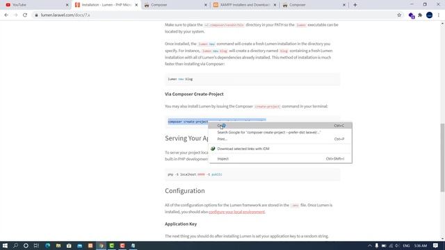 How to learn Laravel Lumen Rest Full API Step by Step #01 (Installation Laravel Lumen) смотреть онлайн