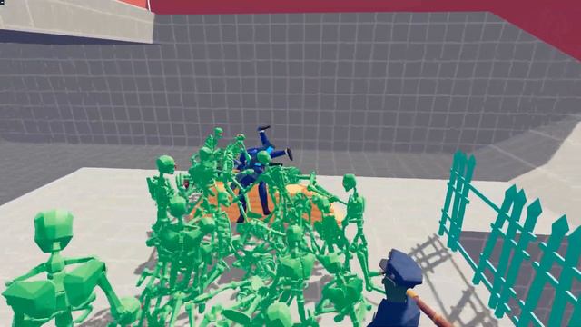 Zombie 100 Units Vs Army Soldier - Totally Accurate Battle Simulator TABS