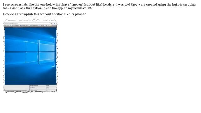 How to create screenshot using Windows snipping tool with cut out border? (2 Solutions!!) смотреть онлайн
