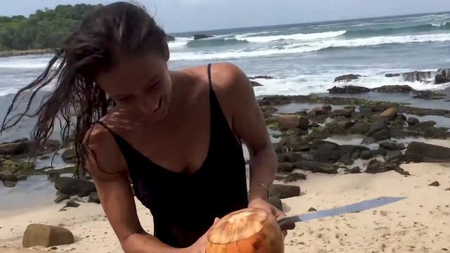 Justine Mauvin Surfing with Anantara Peace Haven Tangalle Sri Lanka