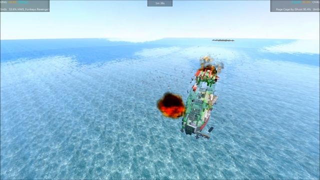 From The Depths Tournament Battleship Brawl S3E122 HMS Funkey's Revenge vs Rage Cage смотреть онлайн