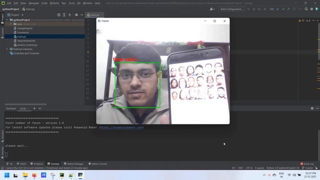 Count number of faces | Python programming смотреть онлайн