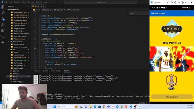 React Native Mobile Application Node JS, MongoDb, Socket.io смотреть онлайн