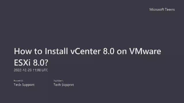 How to Install vCenter 8.0 on VMware ESXi 8.0? смотреть онлайн