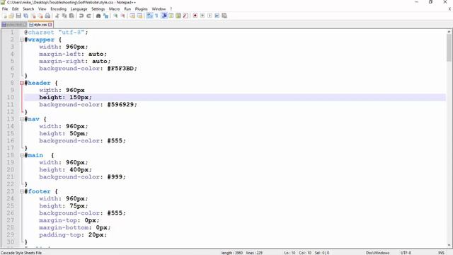 Troubleshooting HTML And CSS