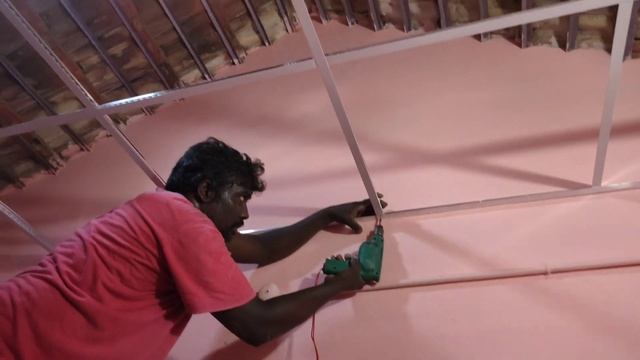 False ceiling | | how to install grid Ceiling தமிழ் |10×10 room. Sq/-70rs மட்டும். смотреть онлайн