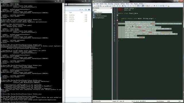 How to Draw in Java, and Compile using the Command Line; BBE Test Edit смотреть онлайн