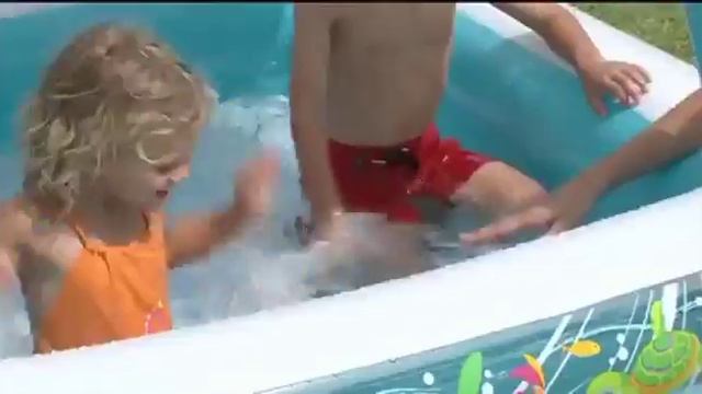 надувной бассейн "Аквариум", 159*159*50 см, смотреть онлайн