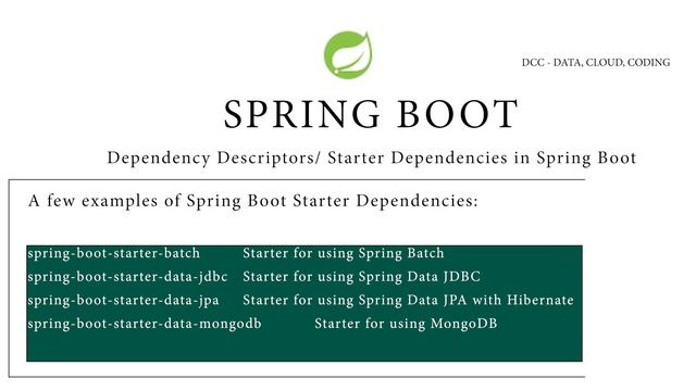Tutorial video on an interesting feature of Spring Boot - Starter Dependency/Dependency Descriptors смотреть онлайн