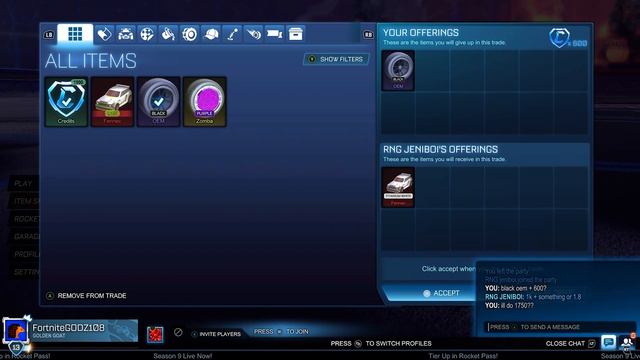 TRADING FROM NOTHING TO TITANIUM WHITE OCTANE! (EP: *3*) Rocket League Trading смотреть онлайн