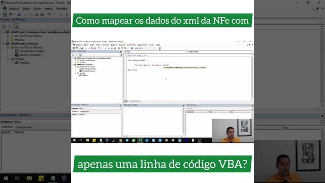 Como mapear os dados do xml da NFe com apenas uma linha de código VBA? смотреть онлайн