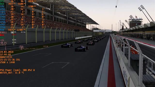 F1 2017 Threadripper 1950X Stock GTX 1080 DDR4 2133 2560x1440 смотреть онлайн
