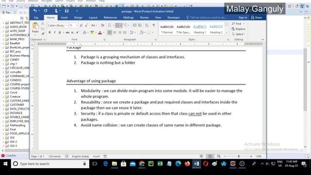 Core Java class -23 ? Package ? Implicit and Explicit Import ?Static Import?Access Specifier смотреть онлайн