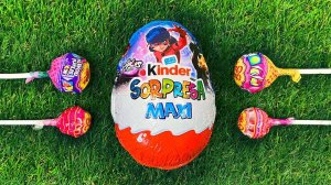 Открываем сладкие леденцы 🍭 Чупа-Чупс с леденцами-сюрпризом, Киндер Макси