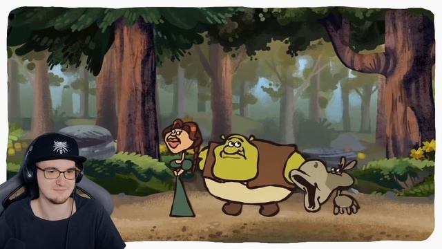 ШРЕК ► НАСТОЯЩАЯ ВЕРСИЯ ( The Ultimate "Shrek" Recap Cartoon ) | Реакция смотреть онлайн