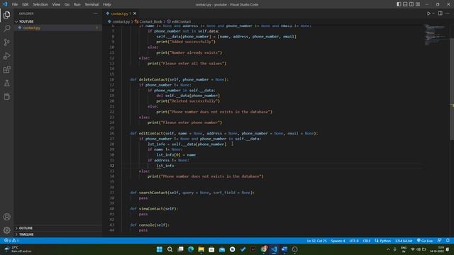 Contact Book - 4 || Python смотреть онлайн