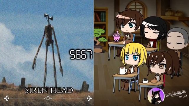 AOT Reacts to All Siren Head Family Power levels || Gacha Club || смотреть онлайн