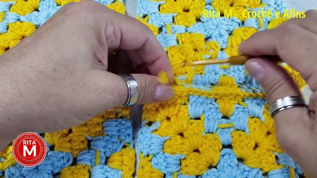 Emenda Invisível de Quadrado de Crochê (Granny Square Invisible Join) | Tutorial смотреть онлайн