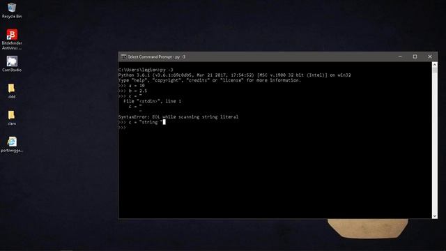 Python Programming 02 - Variable Declarations and Arithmetic смотреть онлайн