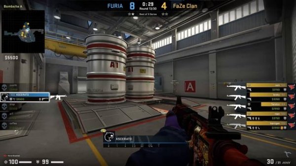 CS:GO POV Demo FURIA KSCERATO (26/15) vs FaZe (de_nuke) @ IEM Rio 2023